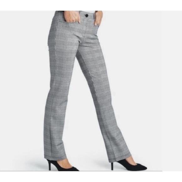 Lauren Ralph Lauren Pants - Lauren Ralph Lauren Adelle Black + White Houndstooth Thick Slacks Size 16
